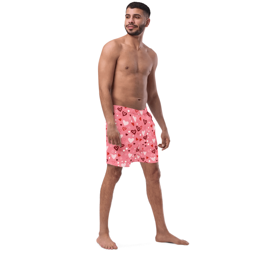 Heart Print Swim Trunks product image (7)