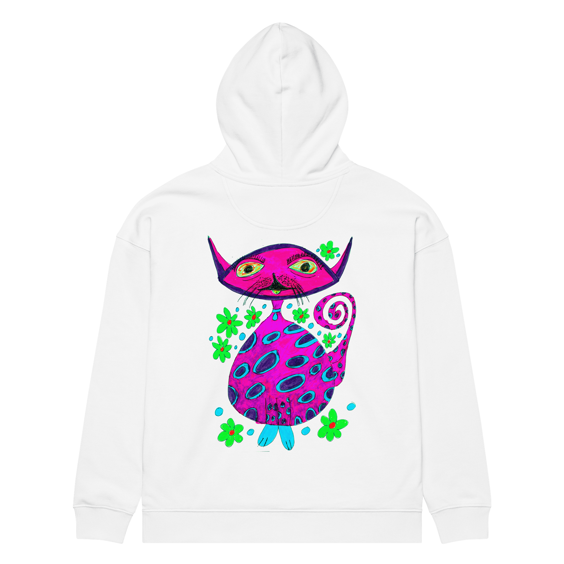 Abstract Cosmic Cat Unisex Hoodie product image (7)
