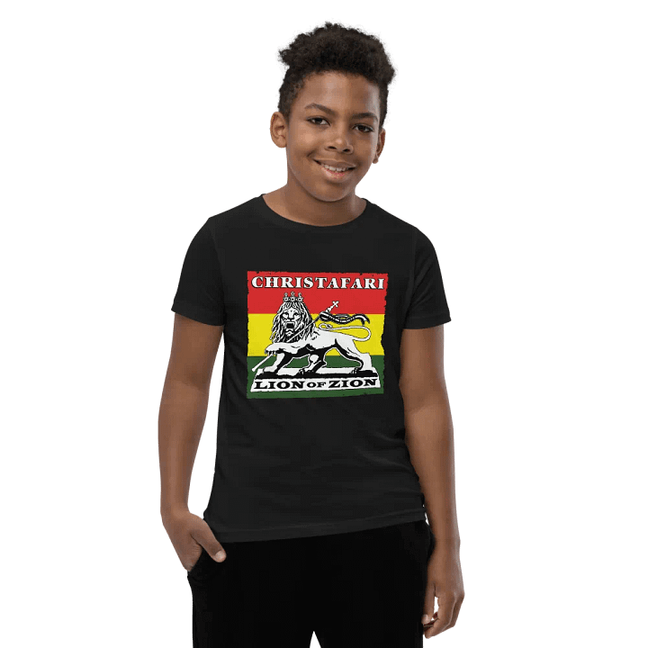 Christafari Kids Lion of Zion Flag T-Shirt product image (14)