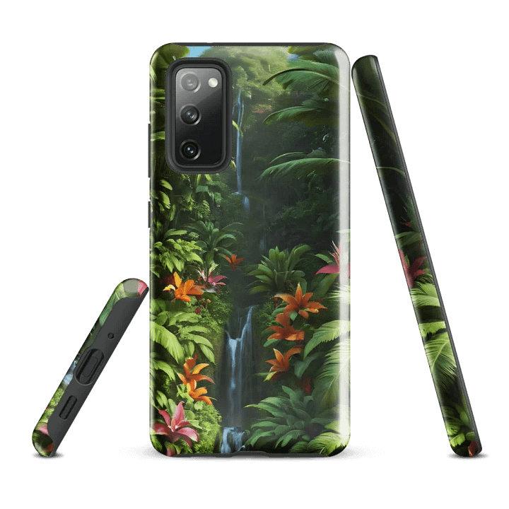 Tough Phone Case for Samsung® - Tropical Island Waterfall product image (1)