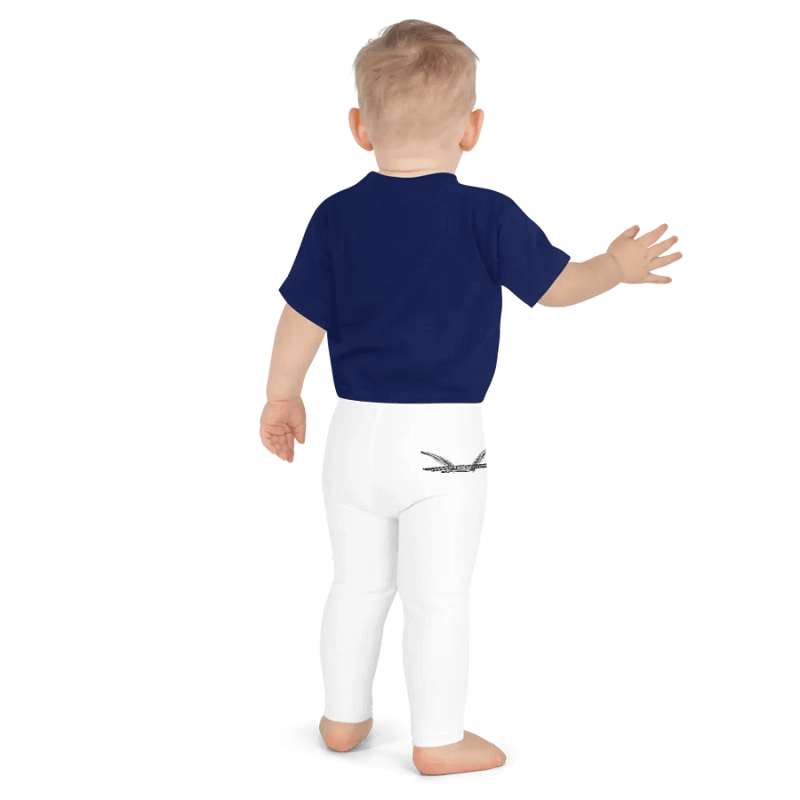 White HApex Gear White Logo Cancer Awareness Orange Ribbon. Black Kids Leggings product image (6)