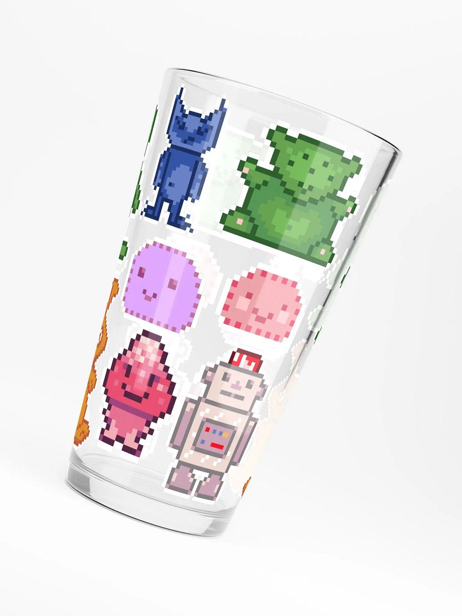 Outta Space Pixels (Aliens) pint glass product image (6)