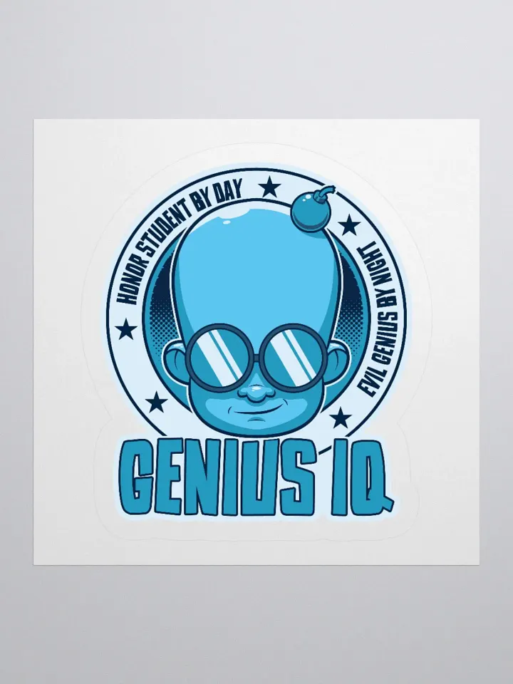 Funny Gamer Sticker – Genius by Day, Evil Genius by Night product image (1)