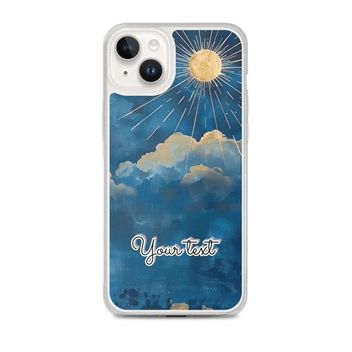 celestial Moon zodiac Customizable iPhone® Clear Case product image (1)