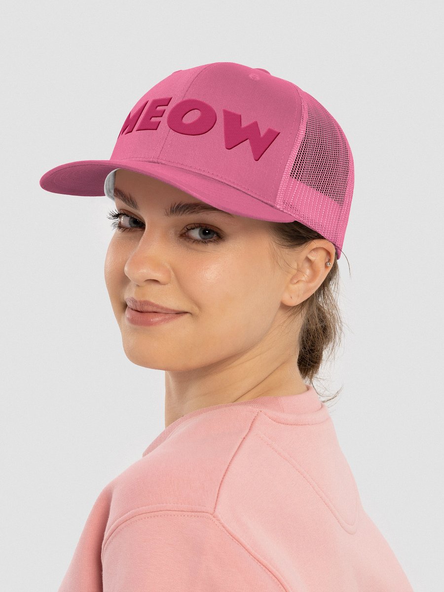 Embroidered MEOW Hat - Pink Thread Collection product image (20)