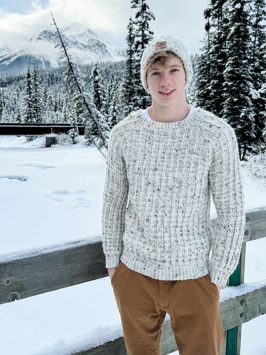 Winter Wonder Cable Pullover Crochet Pattern product image (10)