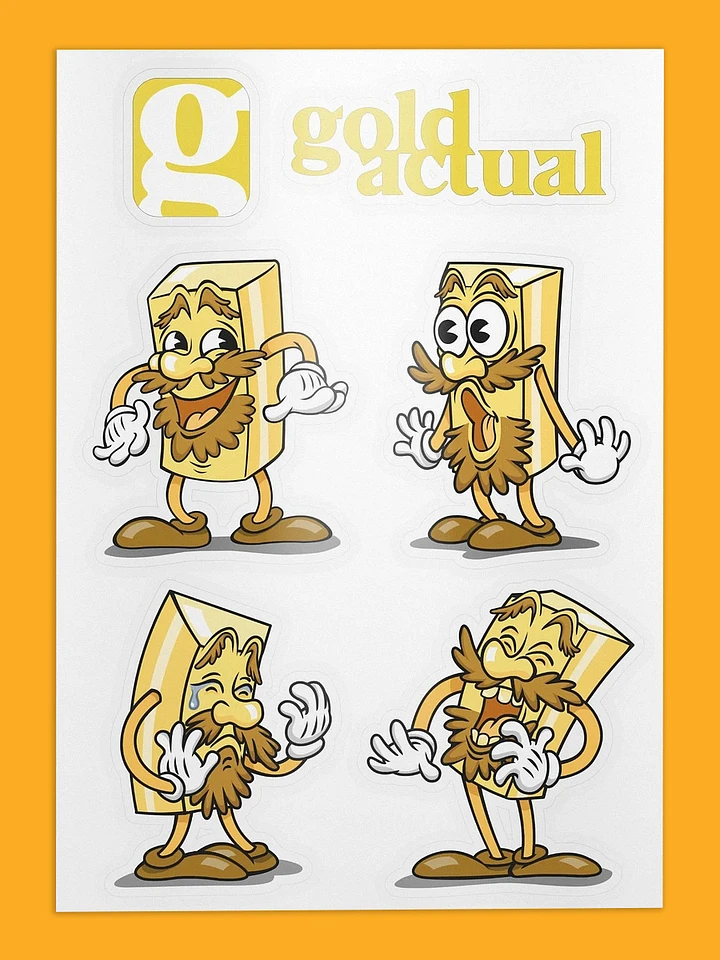GoldActual Sticker Sheet product image (1)
