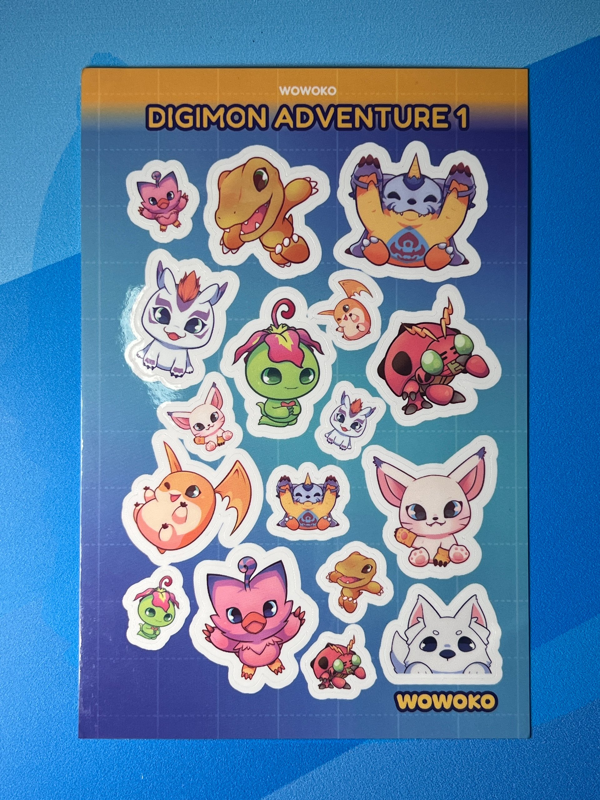 WoWoKo x Potato Fighters - Digimon - Sticker Sheet product image (1)