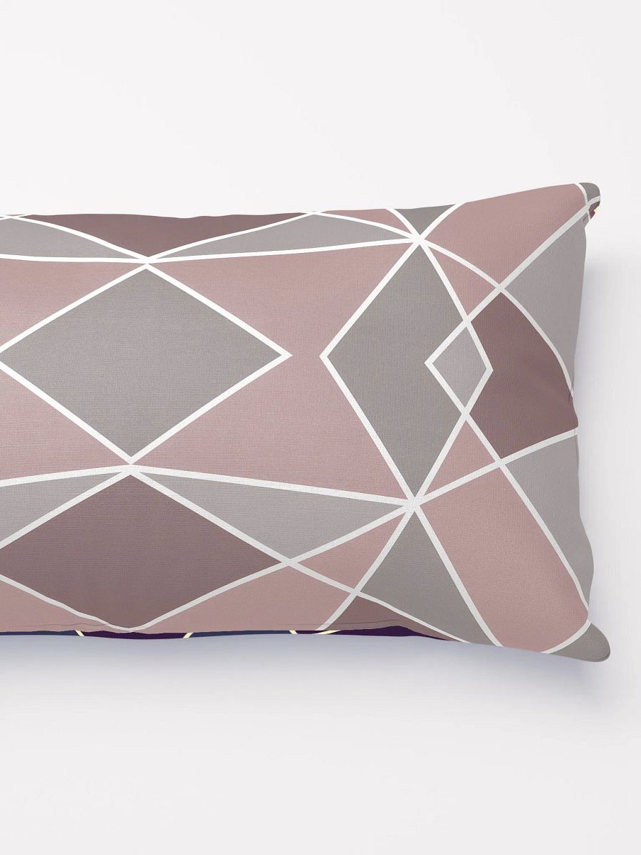 Unique Faux Stained Glass Geometric Two-Sided Pillow product image (3)