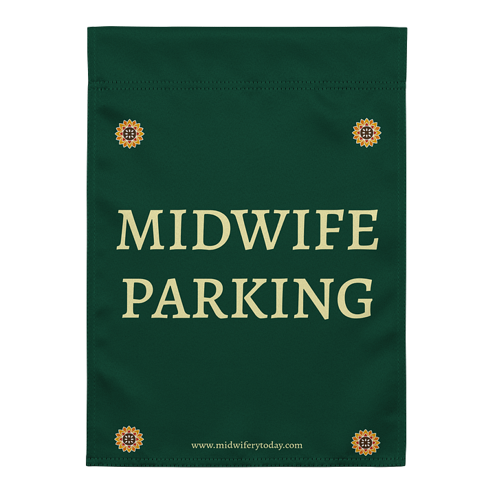 Midwife Parking Garden Flag -Minimalist product image (1)