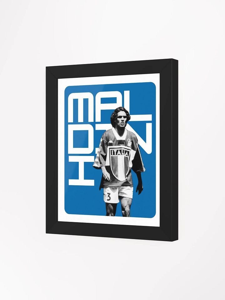 Paolo Maldini BW Italy Name Art Framed Print product image (1)