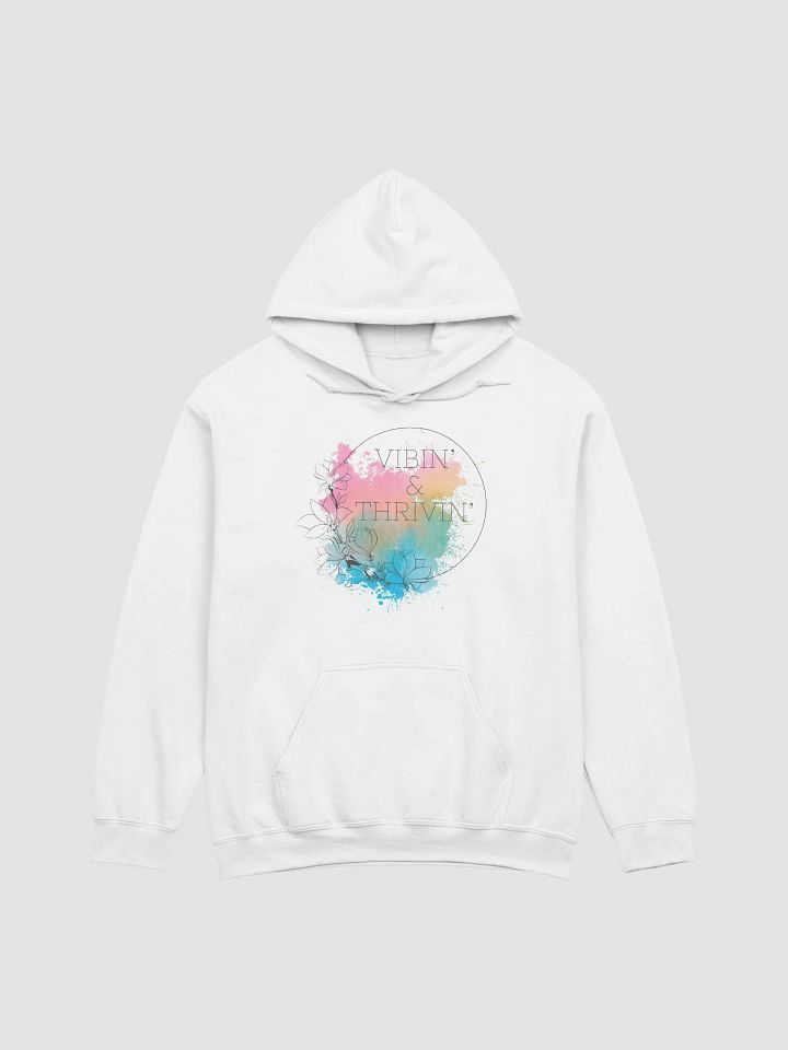 Vibin' & Thrivin' Super Soft Watercolor Hoodie product image (1)