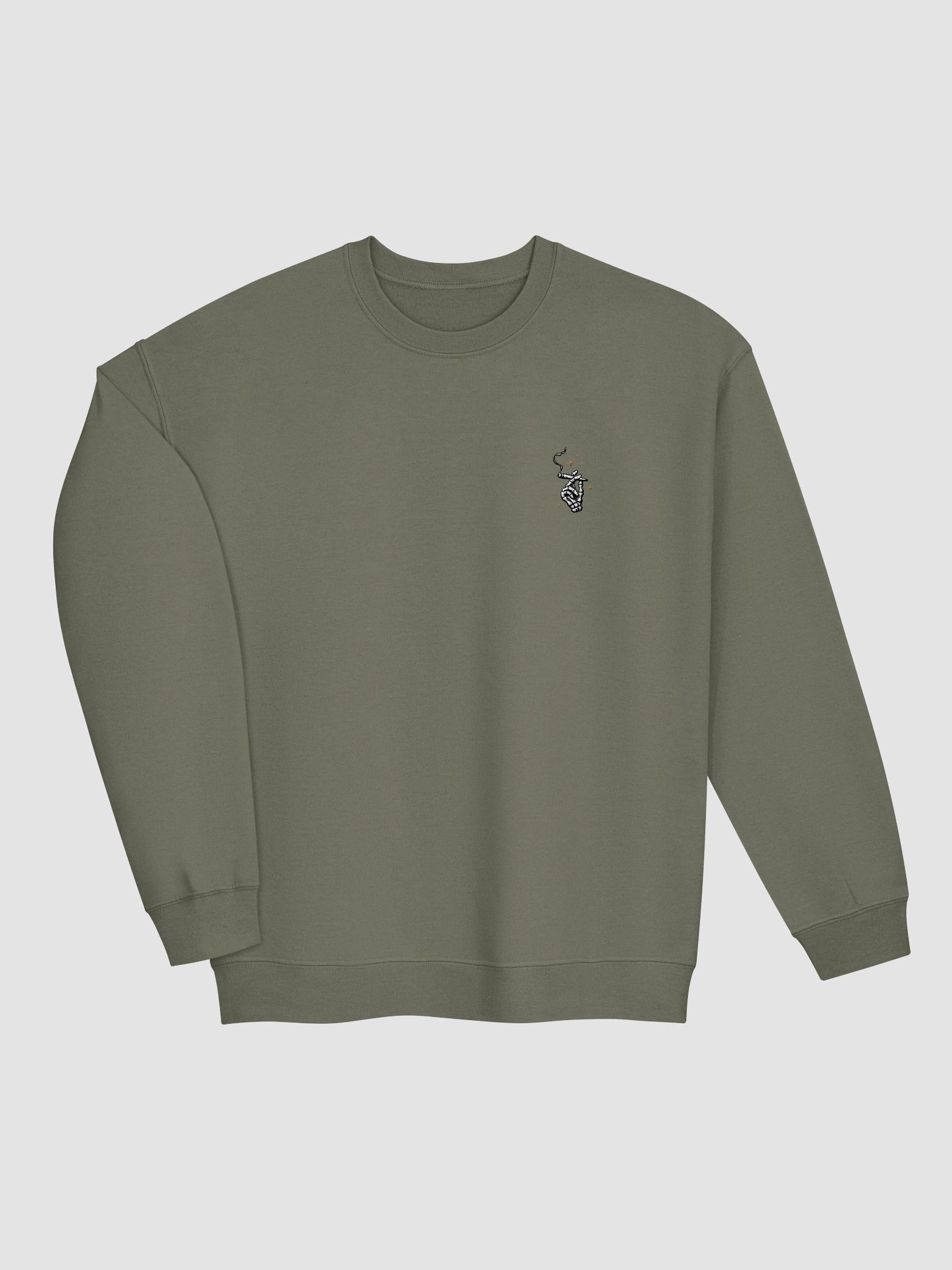 skeleton joint embroidered crewneck product image (15)