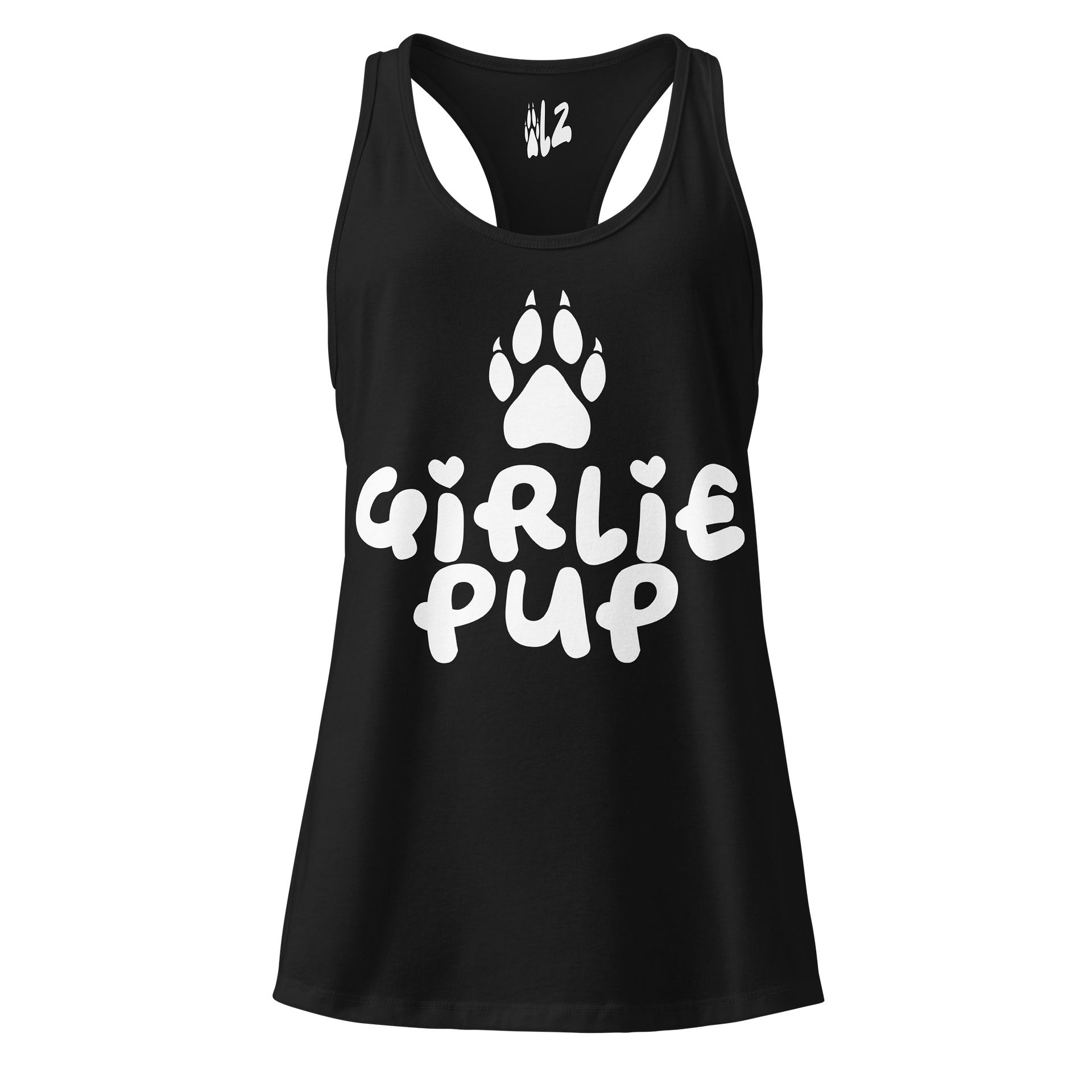Girlie Pup Paw Racerback Tank Top product image (3)