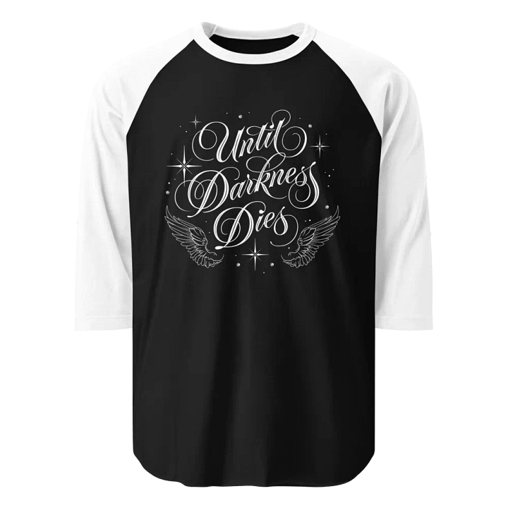 Until Darkness Dies (wings design) Fine Jersey Raglan Tee product image (1)
