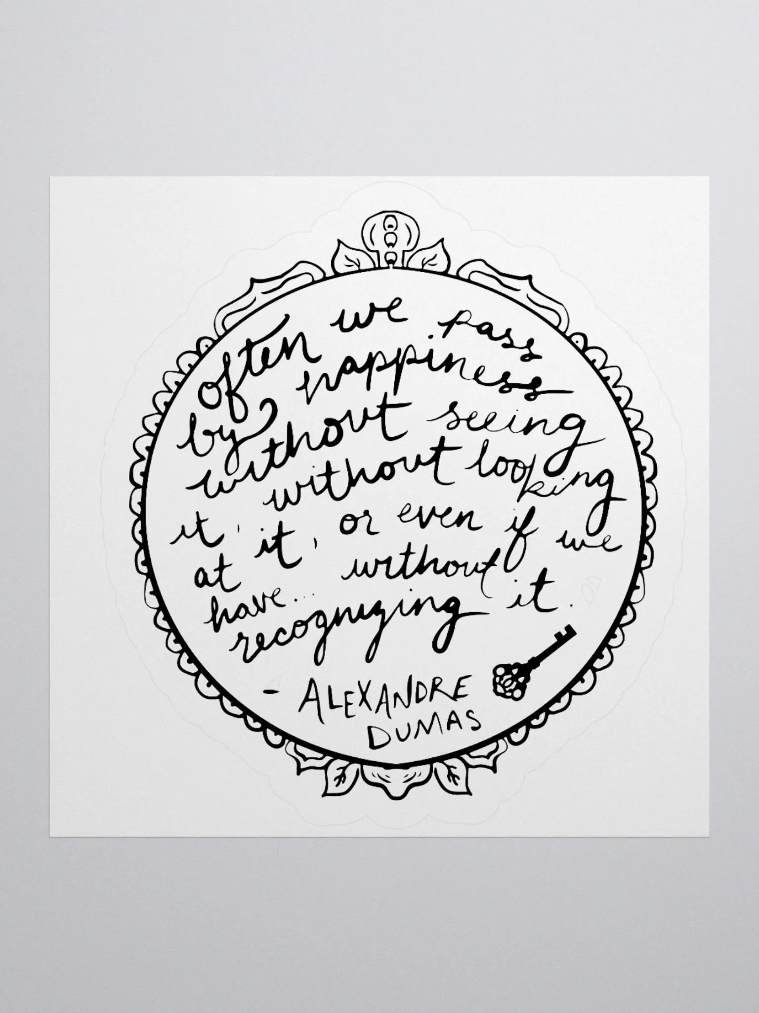 "Recognize Happiness" Sticker product image (1)