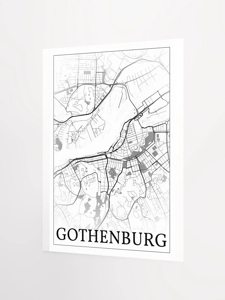 Gothenburg, Sweden, city map print product image (9)