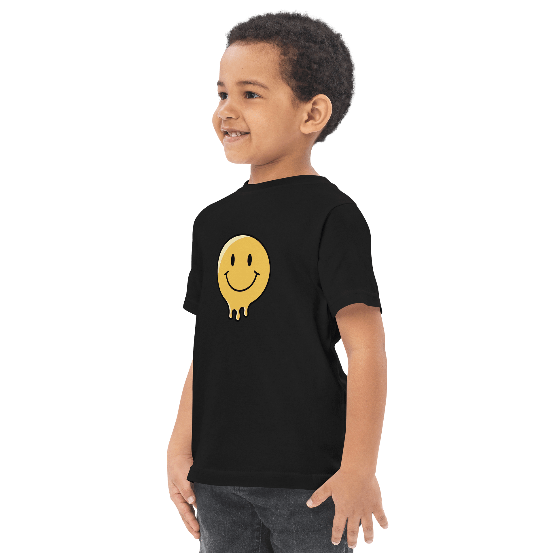Melting Smiley Toddler Jersey T-Shirt product image (8)