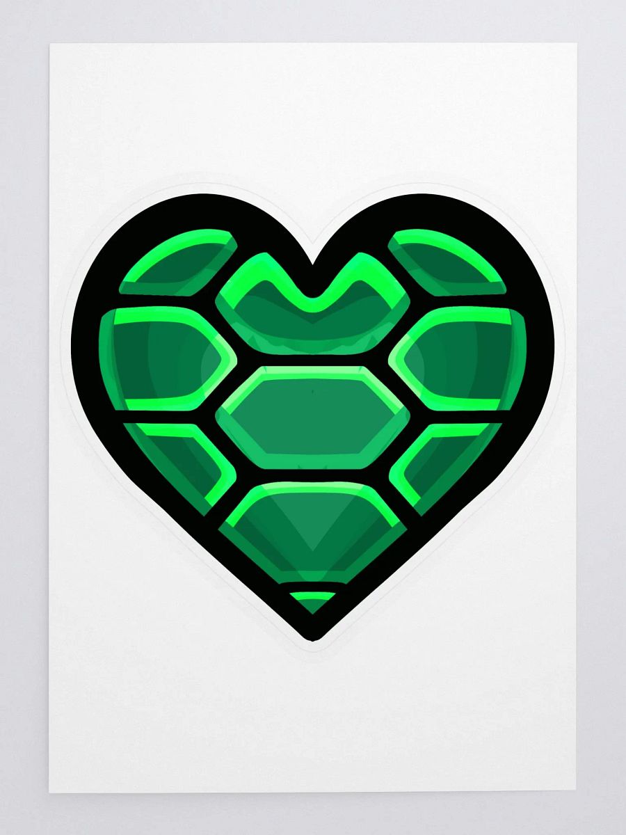 Turtle Heart Cut Sticker product image (1)