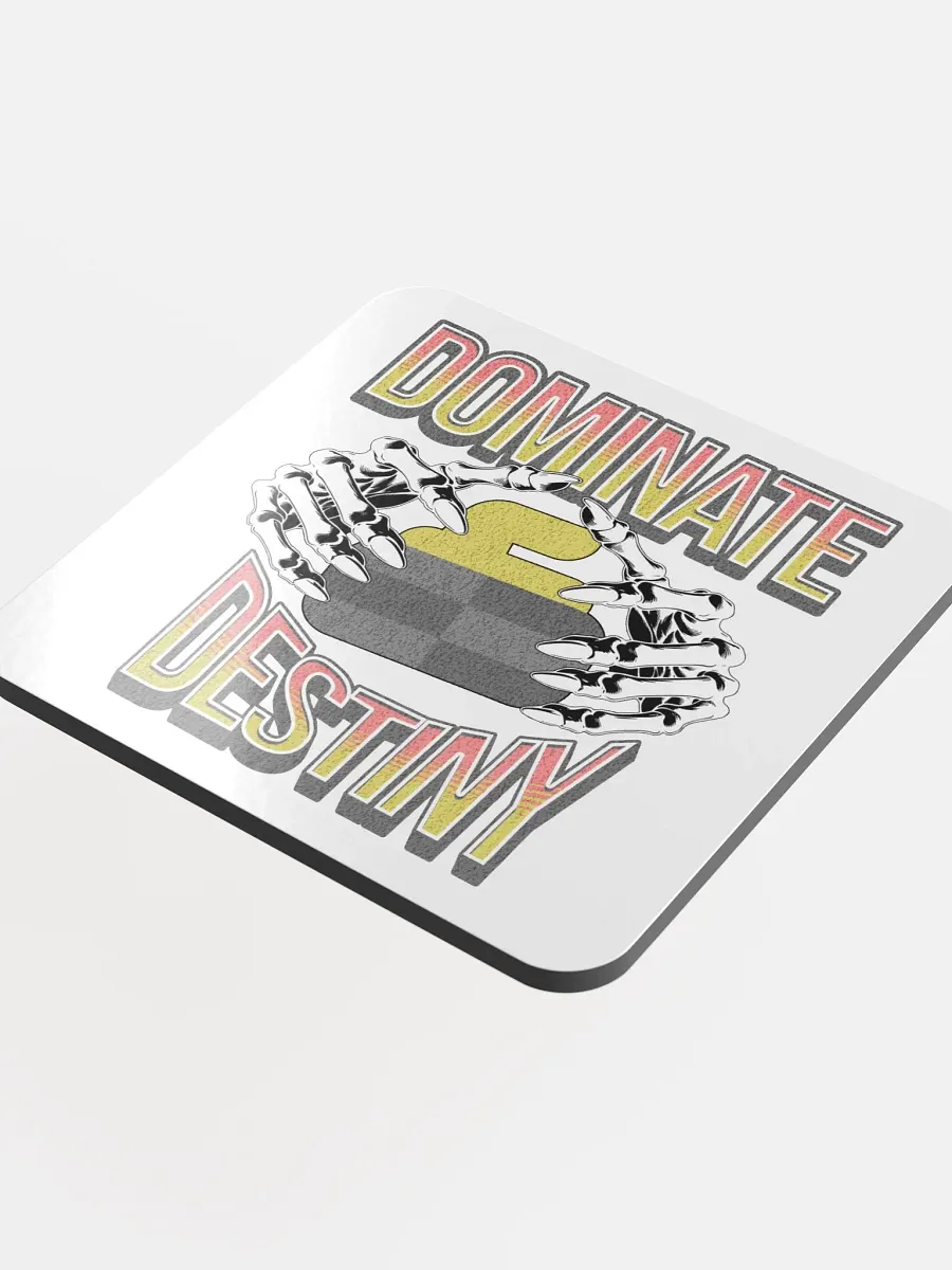 Dominate Destiny Curling Cork Coaster product image (1)