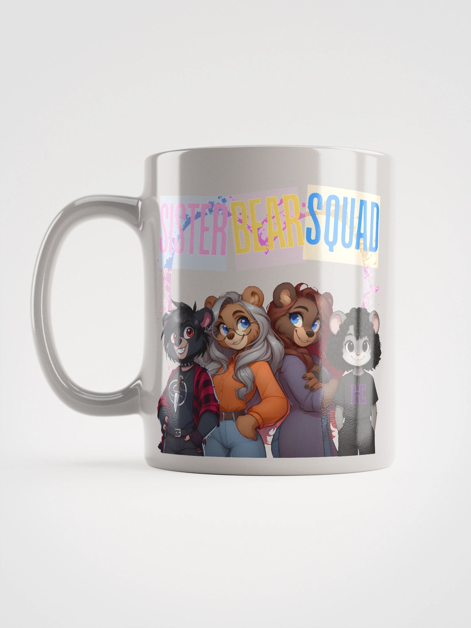 Sister Bear Squad White Glossy Mug product image (1)
