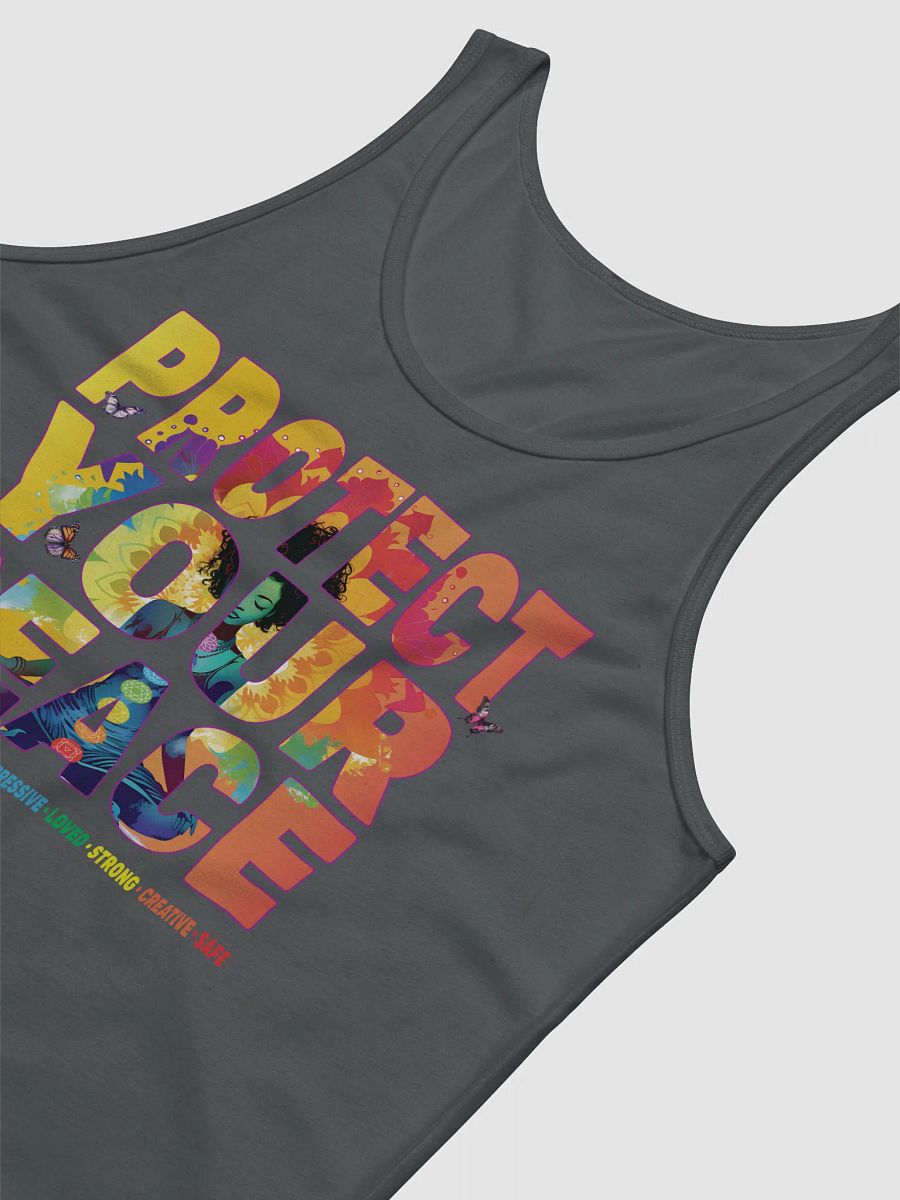 African American Woman Protect Your Peace 7 Chakra Meditation Yoga Pose Spirituality Tank Top product image (7)