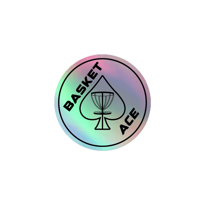 Basket Ace (Circle) Holographic Sticker product image (1)