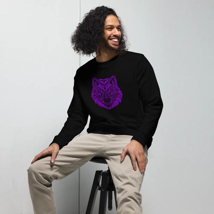 Magenta Wolf Symmetry Sweatshirt product image (2)