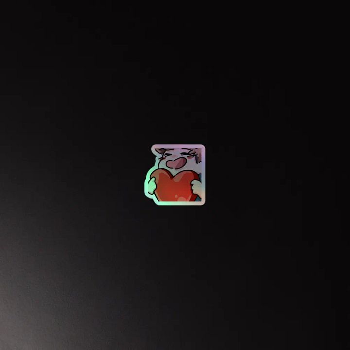 Chaabbz Heart Holographic Emote Sticker product image (2)