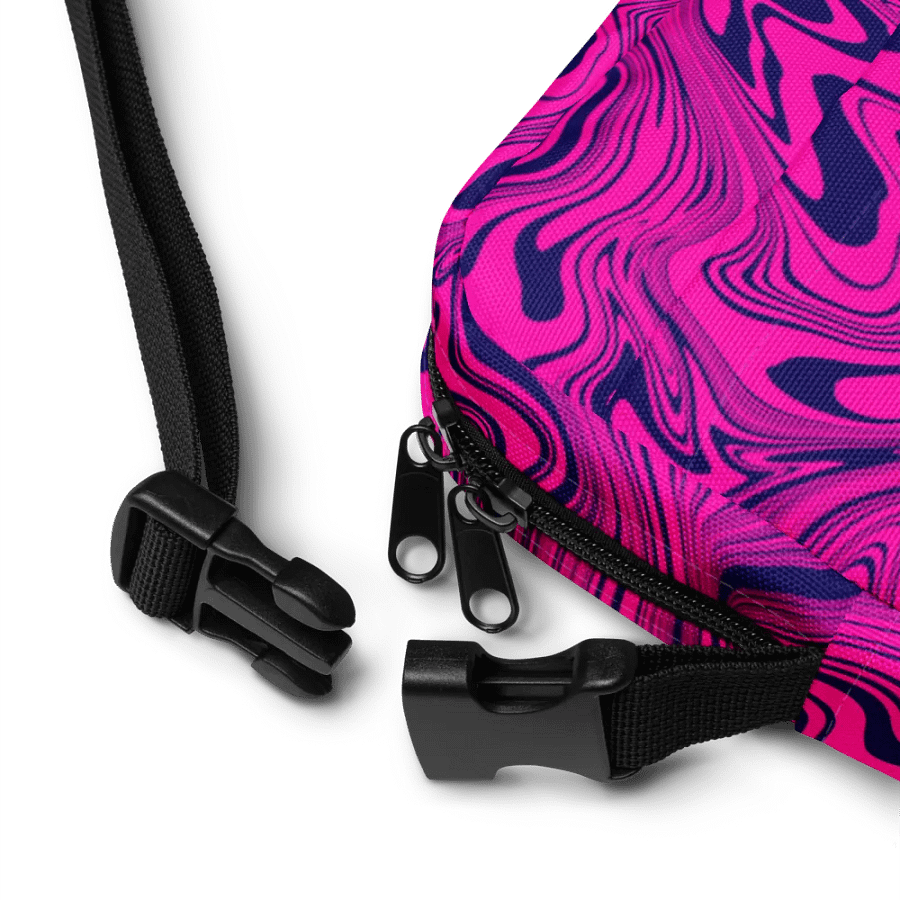 Utility Crossbody Bag - Abstract Magenta Pink Swirls product image (9)