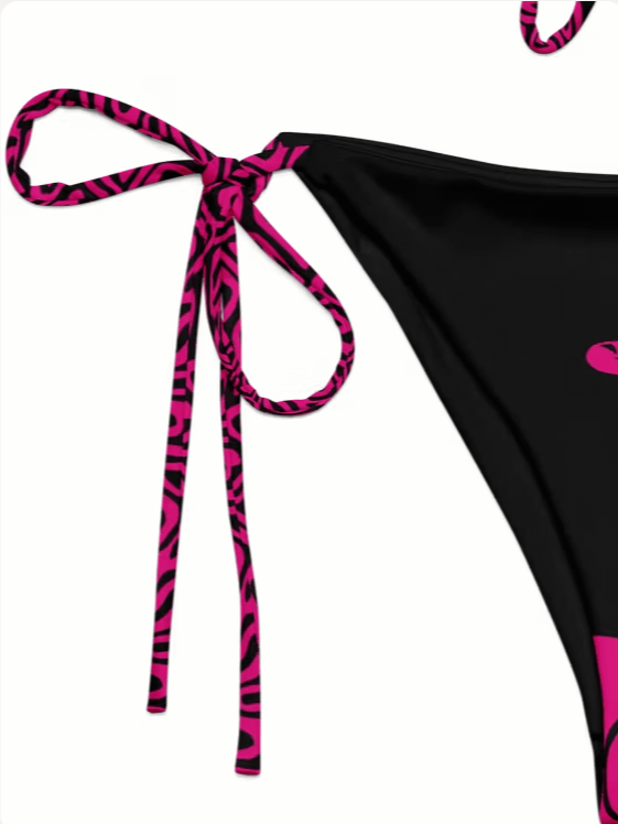 Wild pink-Recycled String Bikini product image (4)