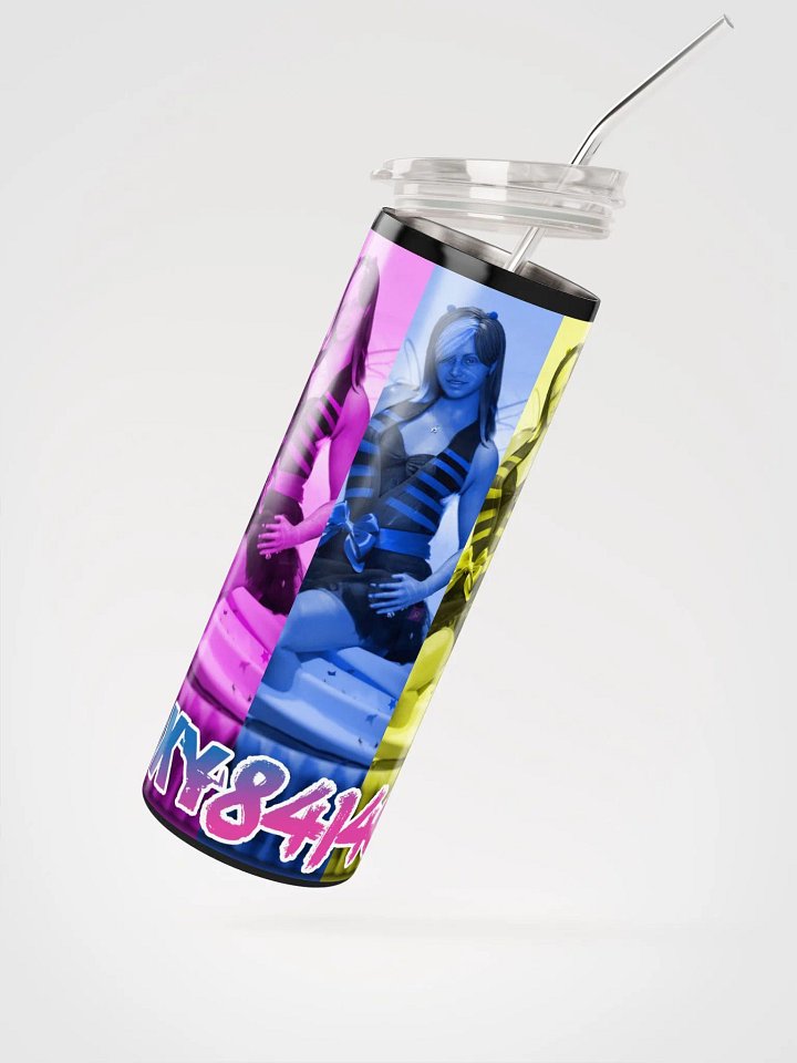 💜🐝 Baddie's One Year Twitch Anniversary Tumbler🧁💜 product image (2)