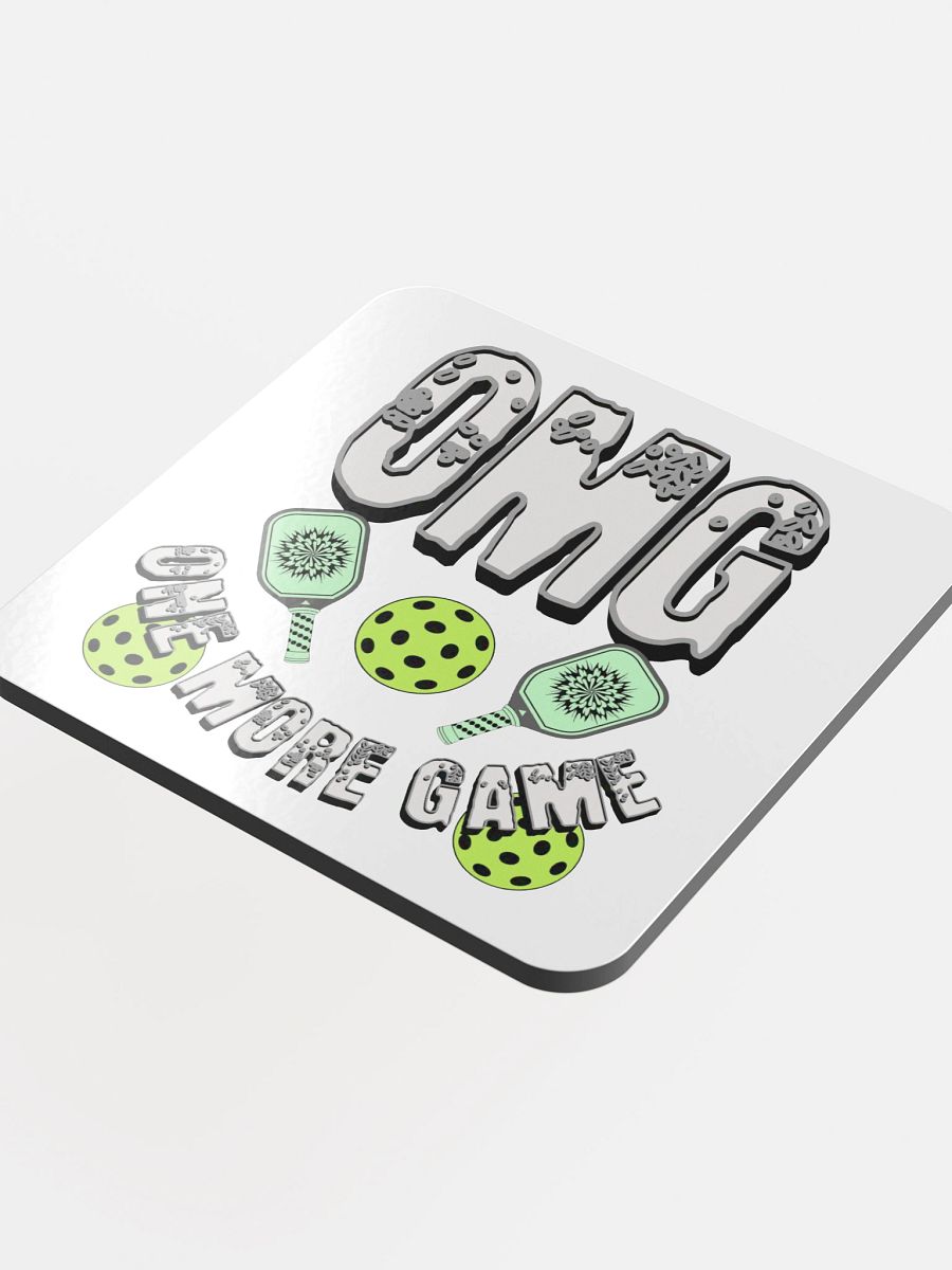 OMG One More Game Pickleball Block Madness Coasters product image (1)