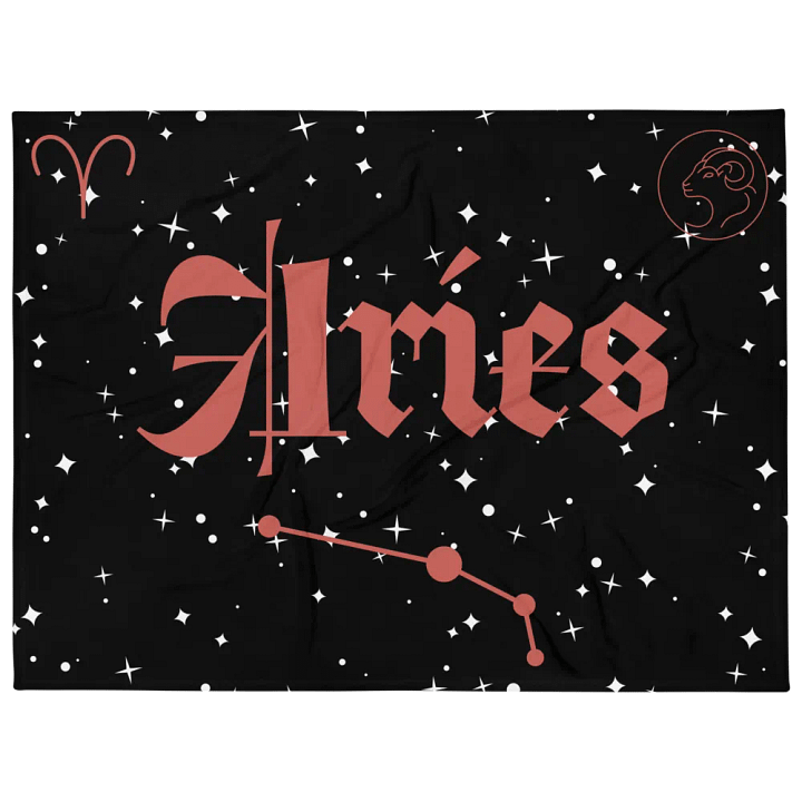 Celestial Aries Throw Blanket product image (1)