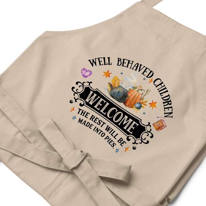 Well Behaved Children Welcome APRON - Witchy, Kitchen Witch, Magic Kitchen Gift product image (1)