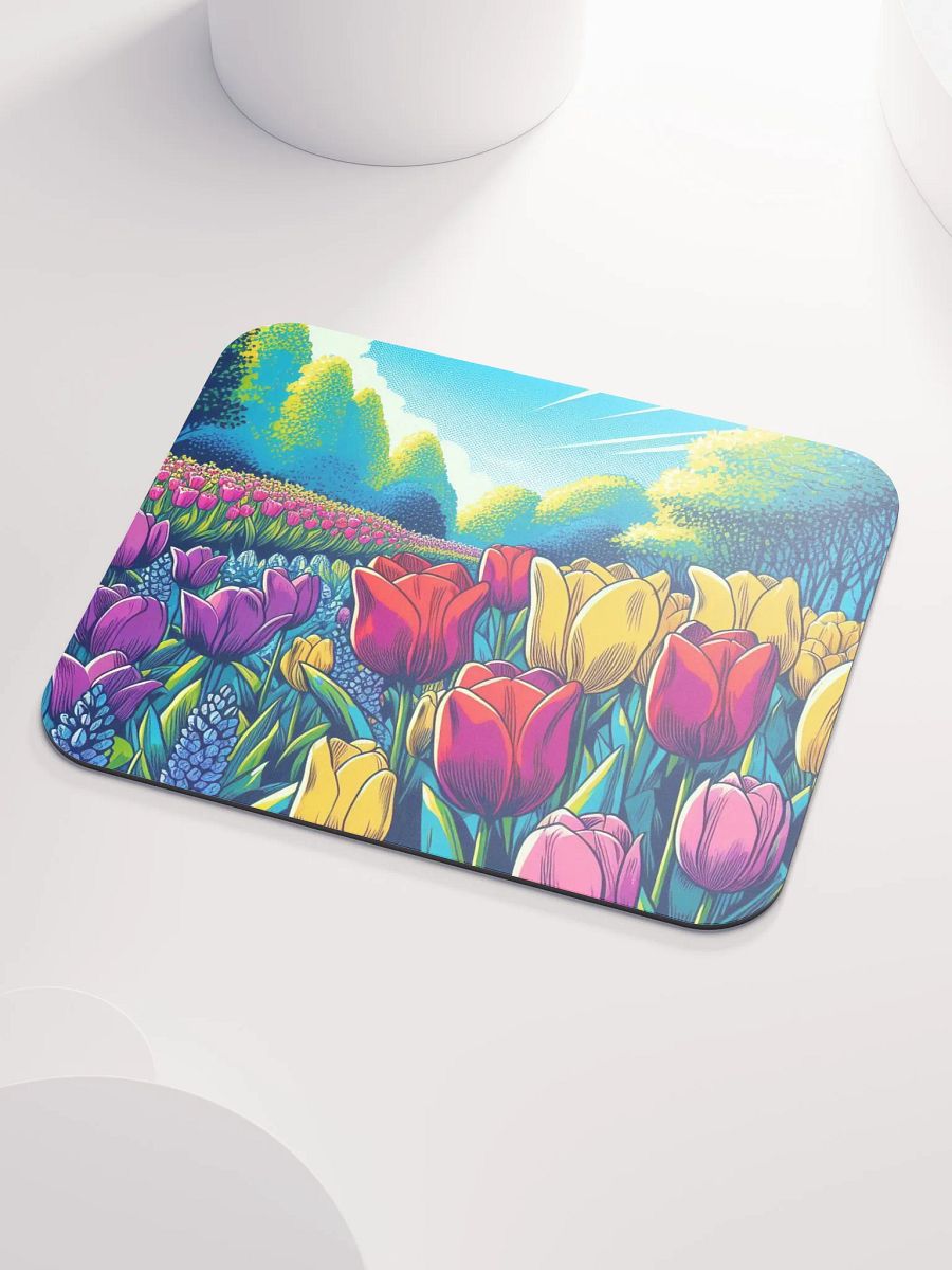 Vibrant Tulip Paradise Mouse Pad product image (3)