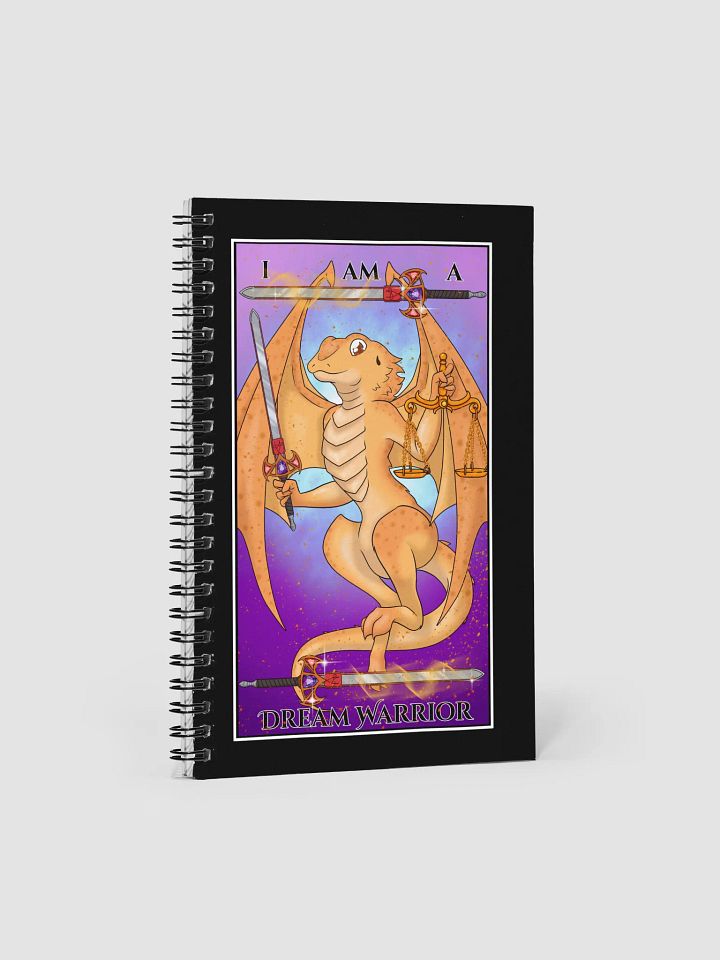 Day of the Dragon "Justice" Tarot Card Spiral Notebook product image (1)
