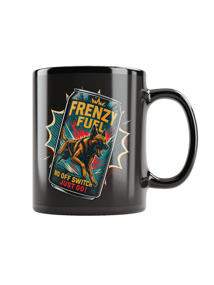 Malinois Energy Drink - Black ceramic mug product image (1)
