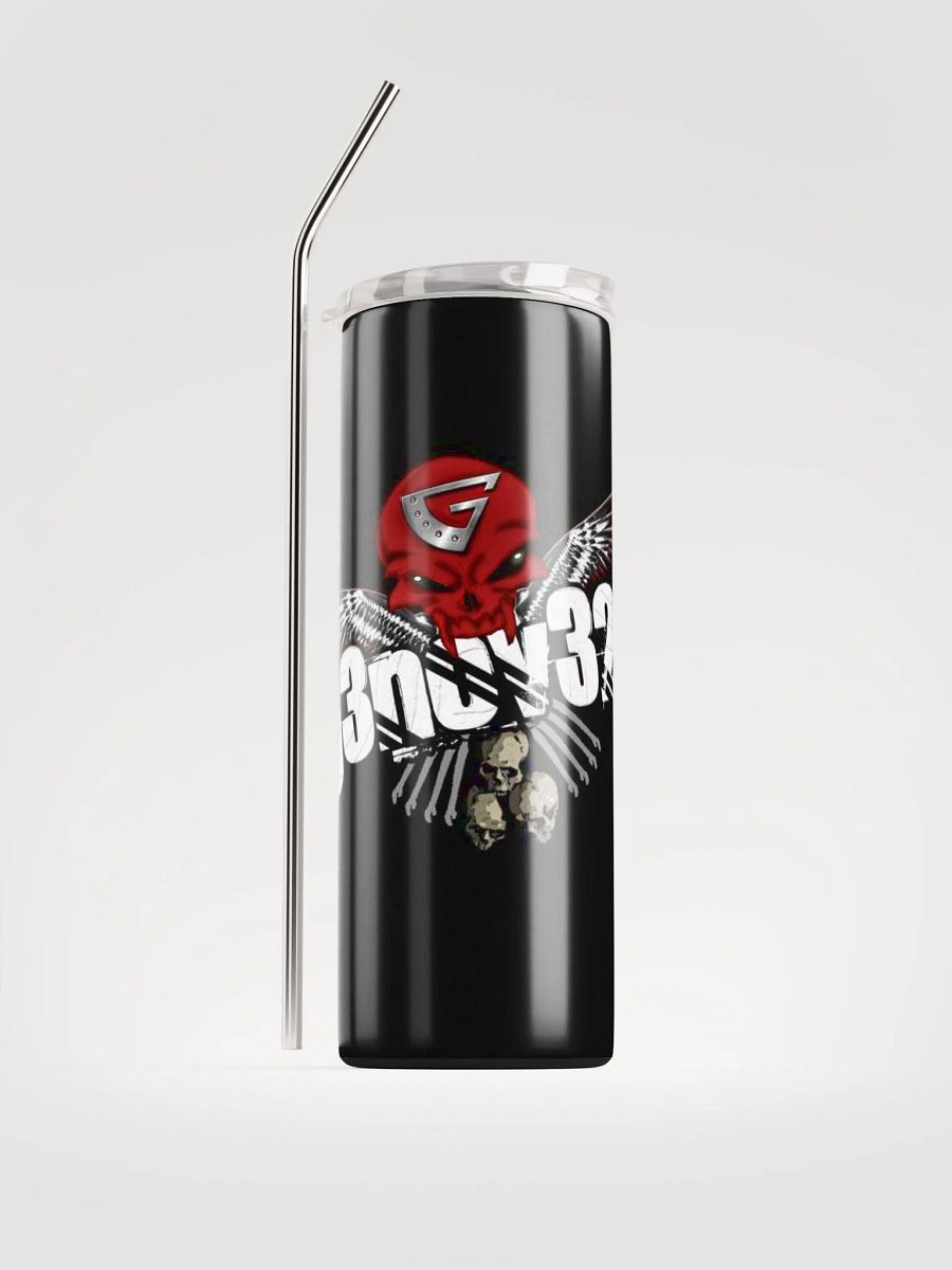 Mechanical Skull Winged Stainless Steel Tumbler product image (4)