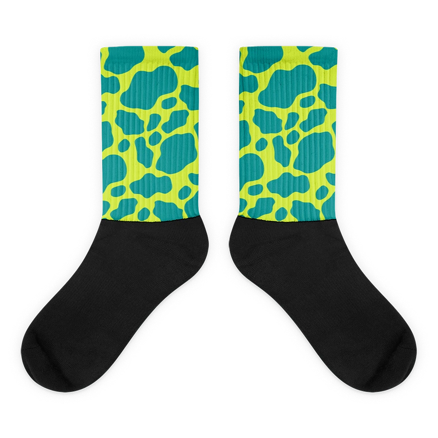 Cow Print Socks - Green product image (2)