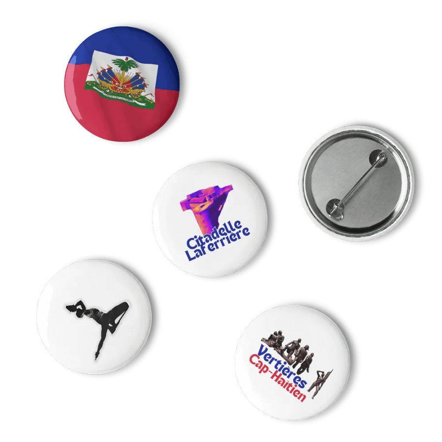 Haiti Emblems Pin Buttons Set product image (10)