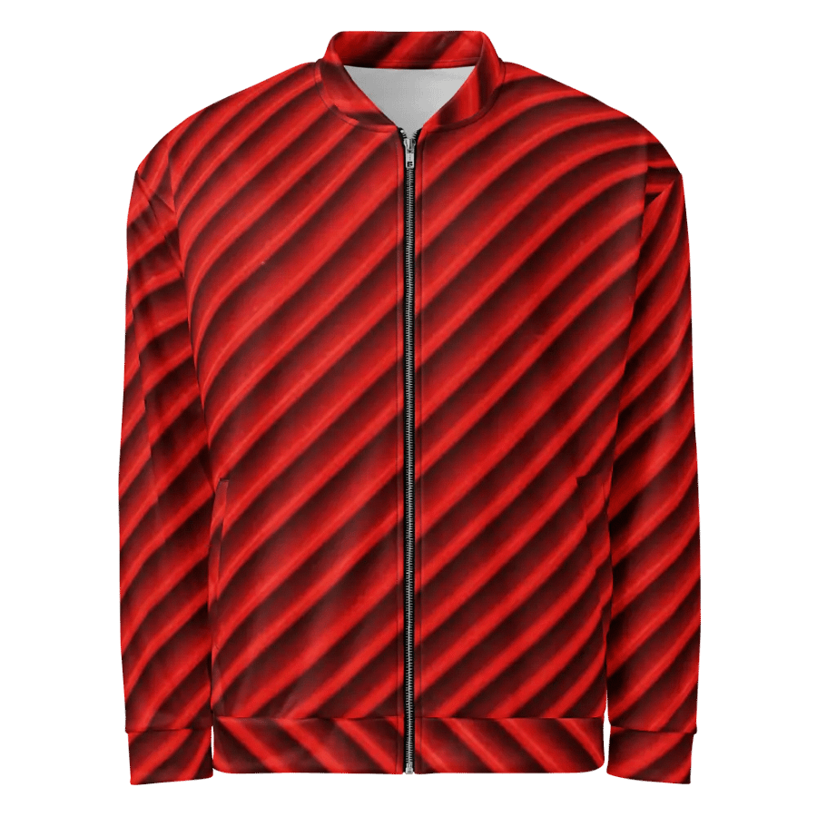 Crimson Currents Bomber Jacket product image (1)