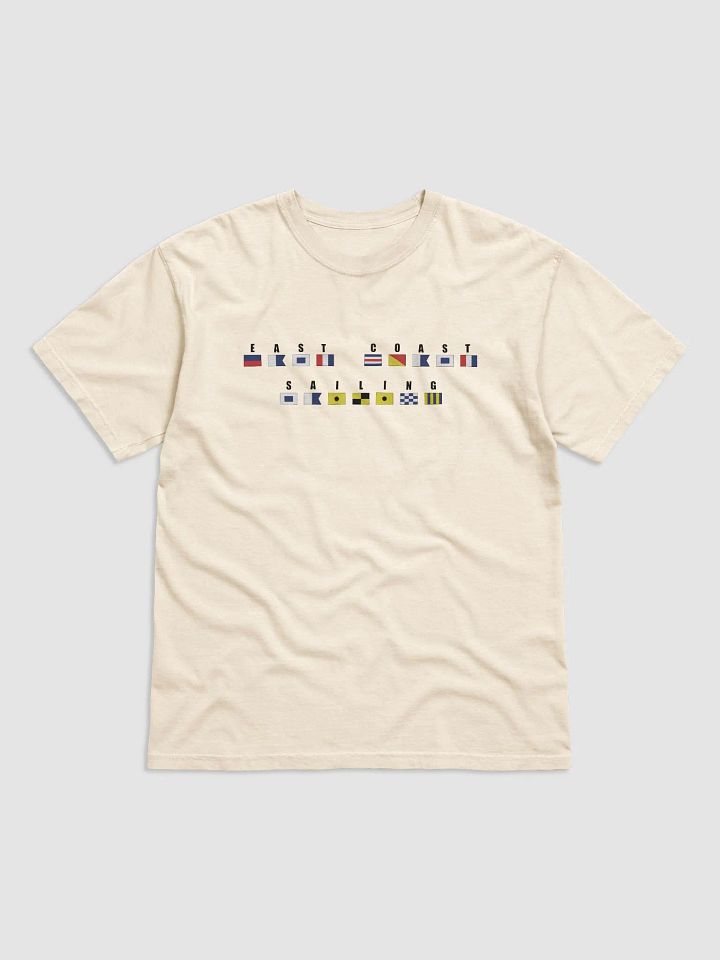 EAST COAST SAILING - FLAG SIGNALS MENS IVORY T SHIRT product image (1)
