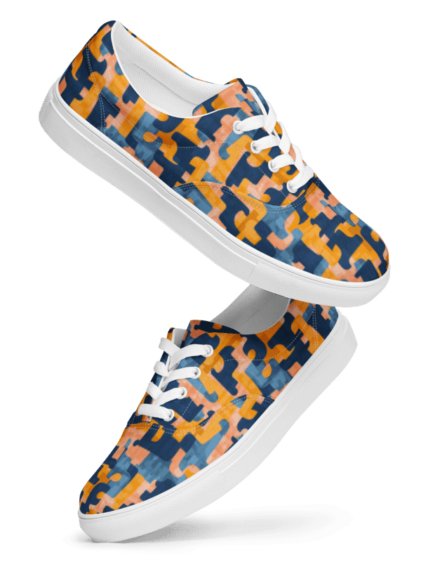 Flowing Shapes | Women's Lace-Up Canvas Shoes product image (4)