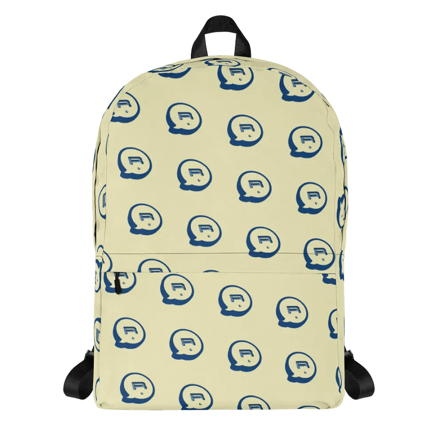 Run Button Logo All-Over Print Backpack - Blue product image (3)