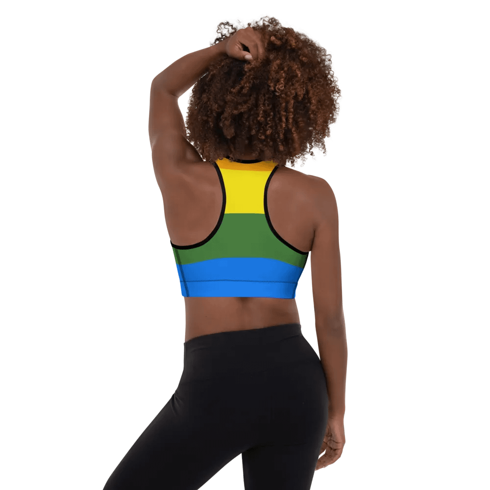 Rainbow Burst Padded Sports Bra product image (2)