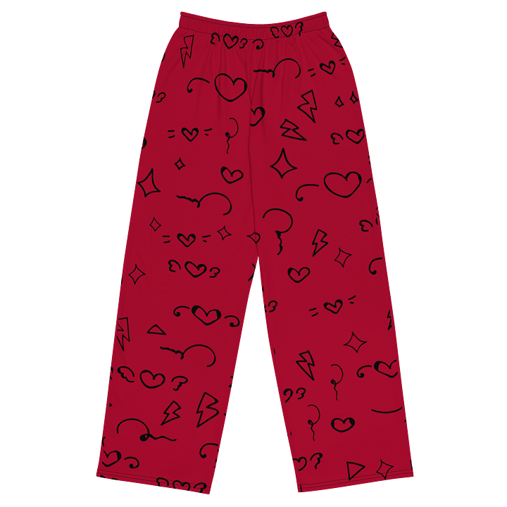 Electric Doodle Unisex Wide-Leg Pants product image (1)