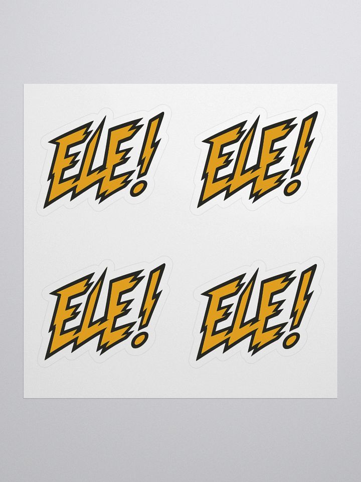 ELE! Gold Kiss Cut Stickers product image (2)