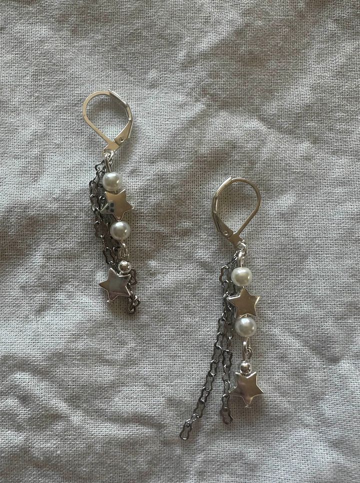 Handmade star earrings product image (2)