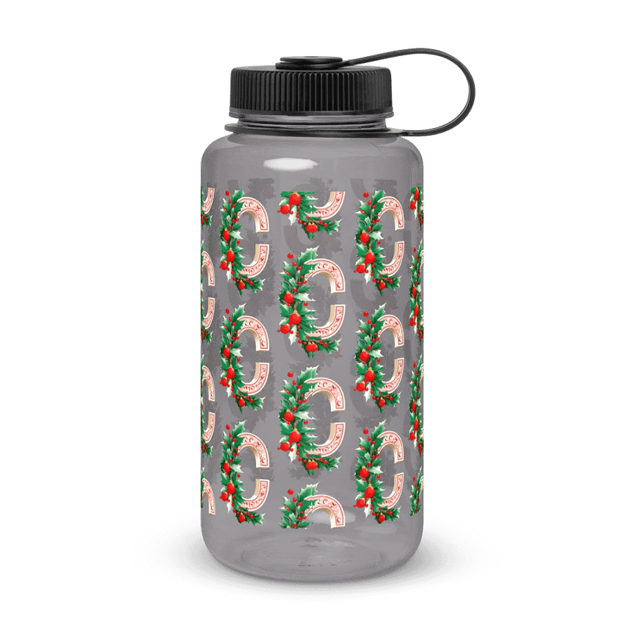 Christmas Monogram Letter C(7) Water Bottle product image (2)